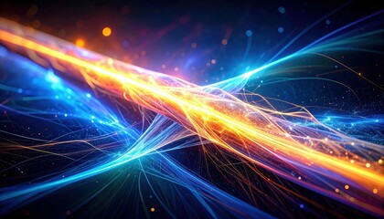 Fototapeta premium Abstract Representation of Cosmic Forces in Theoretical Physics Concepts