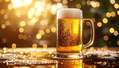 雫が滴る、冷えたビールジョッキCustom AI Model