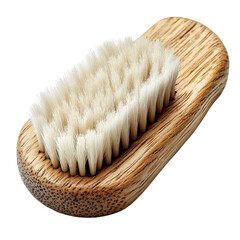 Wooden brush with soft bristles, perfect for gentle cleansing and grooming, showcasing natural materials