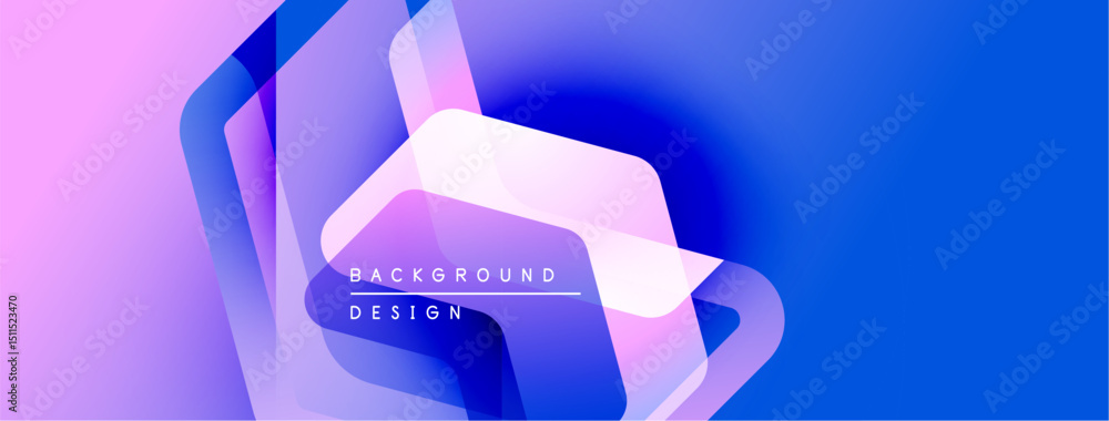 Leinwandbilder Abstract colorful background. Gradient shades blend, creating dynamic visual effect. Modern design elements present smooth transitions.