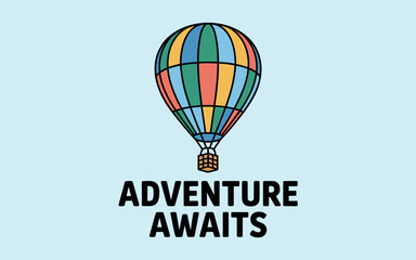 Fototapeta premium balloon, air, sky, hot, hot air balloon, vector, fly, illustration, travel, basket, design, transport, transportation, balloons, fun, flight, color, flying, icon, symbol, adventure, airship, up, vinta