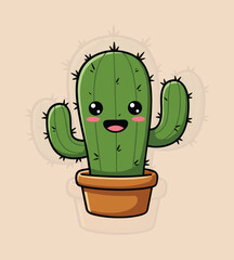 Chibi Cactus Wild West Adventures: Cute Desert Illustrations