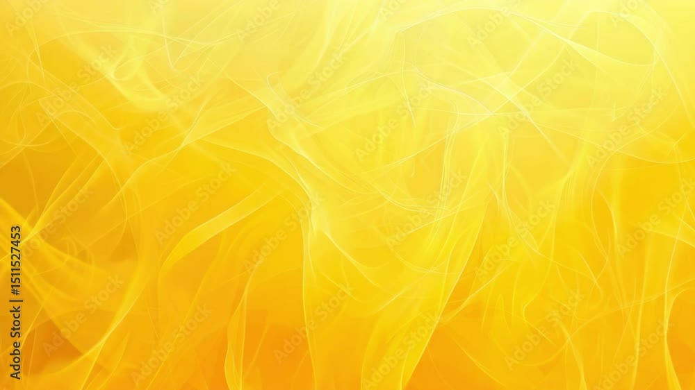 Poster abstract background featuring bright orange and yellow hues with swirling patterns and ethereal flam