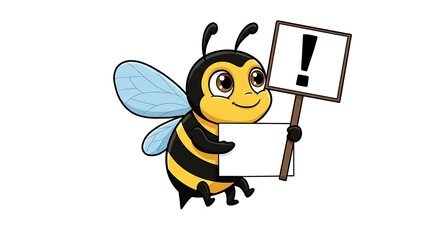 Obraz premium 蜜蜂の緊急発表！