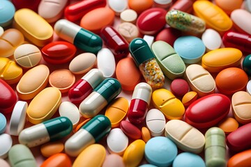 Colorful Assortment of Pills and Capsules