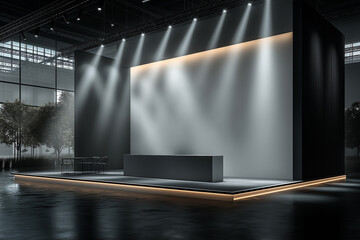 Decoration, booth design, exhibition booth model
