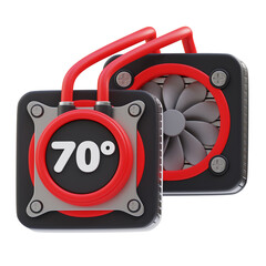 AIO cooler 3D icon.