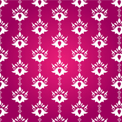 seamless pattern with pink flowers