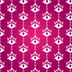 Gardinen Barock seamless pattern with pink flowers  © eishayaseen