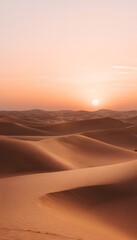 Obraz premium Sahara Desert Dunes at Sunset