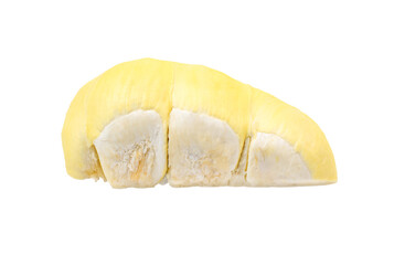 slice of durian on white