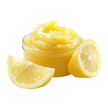 Lemon Curd with Fresh Lemon Slices