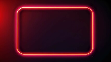 tent in the mountains, abstract background with glowing lines, glowing neon frame, abstract blue wave, abstract red background