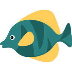 Fish Flat Illustration