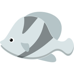 Fototapeta premium Fish Flat Illustration
