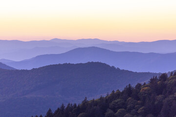 Scenic Blue Ridge Mountain Parkway