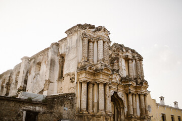 Ruins of Iglesia del Carmen in Antigua, Guatemala