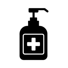 Hand Sanitizer Icon Vector Flat Clean Look Isolated