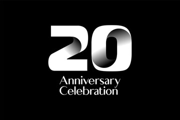 premium bold  illustration origami anniversary for celebrate  emblem . Anniversary logotype design