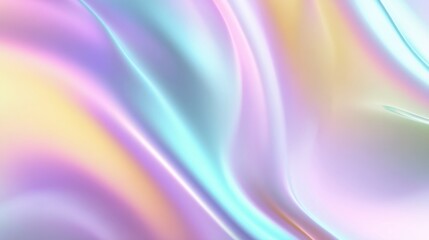 Obraz premium Elegant iridescent background with smooth gradients and organic ripples resembling soft organ textures, futuristic and minimalist 