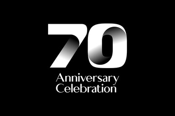 premium bold  illustration origami anniversary for celebrate  emblem . Anniversary logotype design