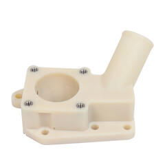 plastic clamp isolated on white