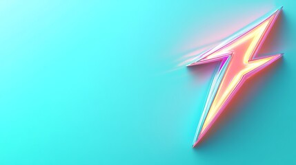Abstract graphic, lightning bolt, pastel colors