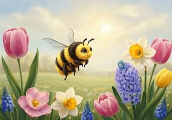 春の妖精、蜜蜂の舞