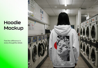 Back View Hoodie Mockup