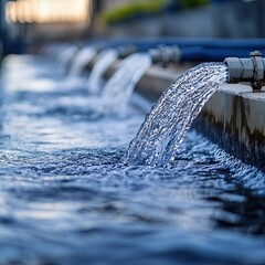 Fototapeta premium Smart Water Management Systems Optimizing Usage and Detecting Leaks in Urban Water Networks