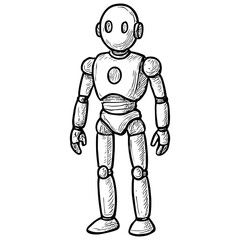 Fototapeta premium Humanoid robot