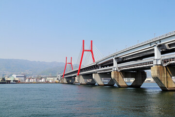 神戸・六甲大橋の風景