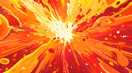vector illustration of stylized explosion