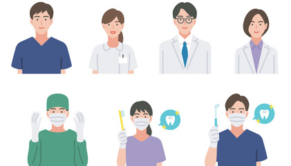 医療従事者のセット