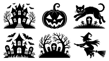 Fototapeta premium Halloween Collection Set