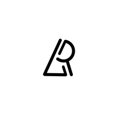 A and R monogram logo design