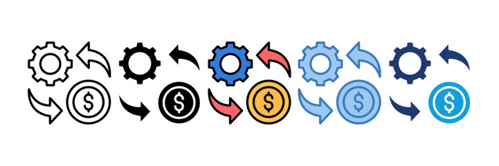 Cost Optimization Icon Element For Design