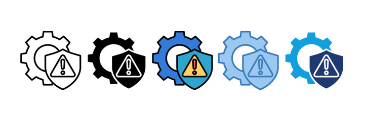 Risk Management Icon Element For Design