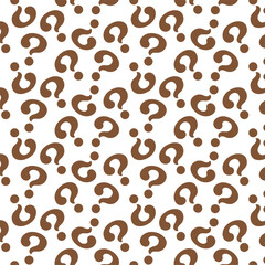 Question mark background material, texture, Support for swatches, brown. / はてな クエスチョンマーク 疑問符が浮かぶ背景素材 テクスチャ スウォッチ対応 茶色