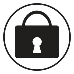 lock icon vector illustration