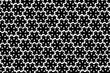 black and white seamless circles pattern form letter A