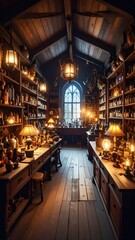 Mysterious Antique Store Filled with Cursed Objects and Shadows