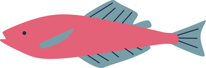 Fish Flat Illustration