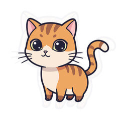 Mascot Cat Illustration Cute Animal