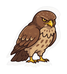 Hawk Mascot Animal Illustration Vector