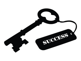Key to Success vector icon template