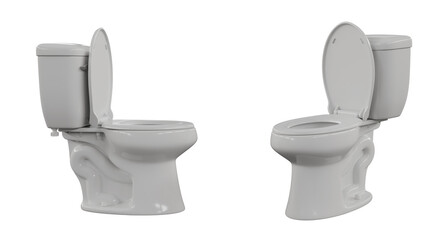 toilet bowl isolated on white background