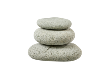 stack of zen water stones isolated on white or transparent png
