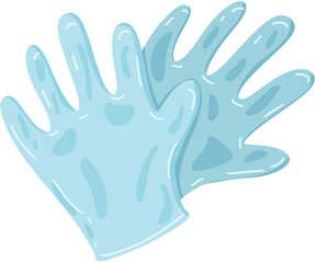 hand print isolated on white