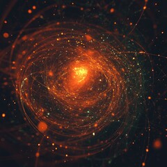 Obraz premium Abstract swirling galaxy